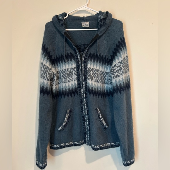 Alpaca Connection Hand Made in Bolivia 50% Alpaca Wool and 50% Acrylic Sweater - Picture 1 of 3